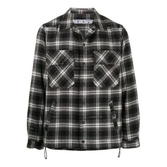 Chaqueta de camisa a cuadros con flechas estampadas FW20