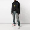 Chaqueta de camisa azul con logotipo Off-White para hombre, en negro