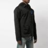 Chaqueta de camisa azul con logotipo Off-White para hombre, en negro