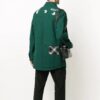 Chaqueta de camisa con diseño a cuadros verde