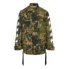 Chaqueta de campo con estampado de camuflaje en diagonal