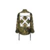 Chaqueta de campo con estampado de camuflaje en diagonal