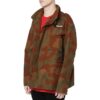 Chaqueta de campo oversize de algodón con estampado de camuflaje