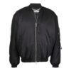 Chaqueta de color liso, corte holgado, negro