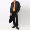 Chaqueta de color liso, corte holgado, negro