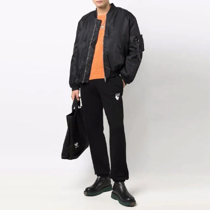 Chaqueta de color liso, corte holgado, negro