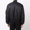 Chaqueta de color liso, corte holgado, negro