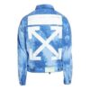 Chaqueta de Denim azul slim con flecha trasera y estampado tie-dye de Off-White x END.CHEMICAL WASH