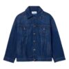Chaqueta de Denim con logotipo oversize aplicado