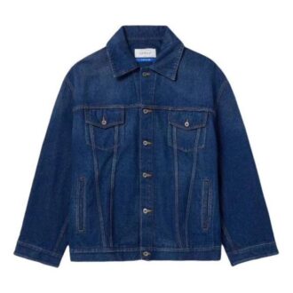 Chaqueta de Denim con logotipo oversize aplicado