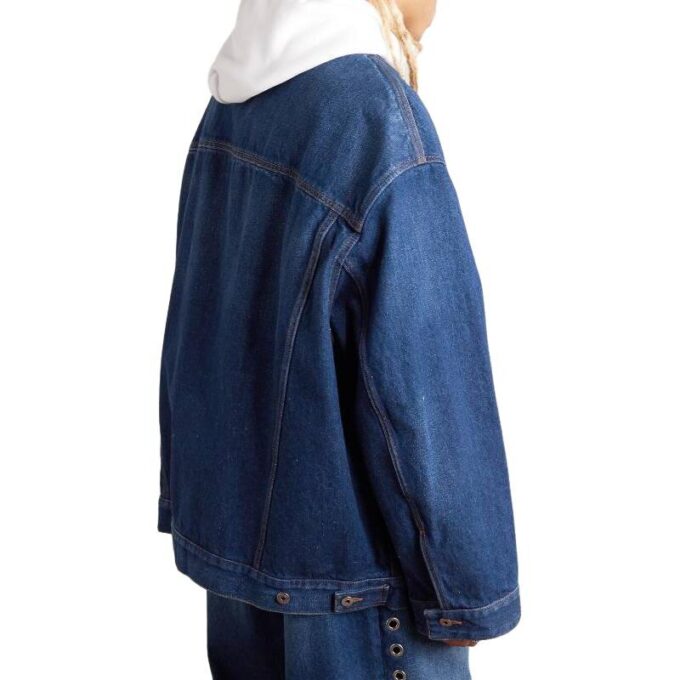 Chaqueta de Denim con logotipo oversize aplicado