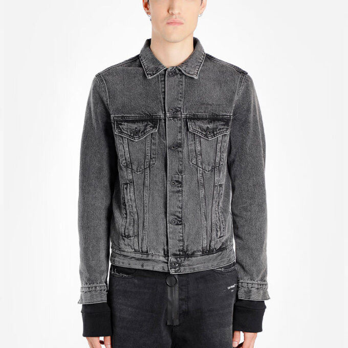 Chaqueta de Denim desgastada «Negra»
