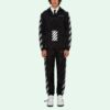 Chaqueta de entrenamiento con rayas en las mangas laterales SS21, negra
