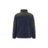 Chaqueta de felpa estampada azul marino