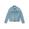 Chaqueta de graffiti con pintura en spray para hombre, azul