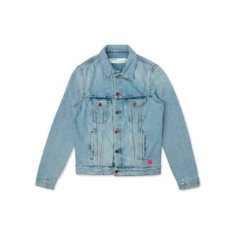 Chaqueta de graffiti con pintura en spray para hombre, azul