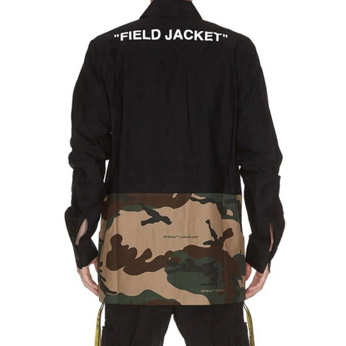 Chaqueta de hombre con detalles de camuflaje