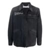 Chaqueta de hombre Off-White FW21 informal de Denim con efecto lavado, gris oscuro