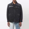 Chaqueta de hombre Off-White FW21 informal de Denim con efecto lavado, gris oscuro