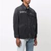 Chaqueta de hombre Off-White FW21 informal de Denim con efecto lavado, gris oscuro