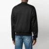 Chaqueta de manga larga con cremallera y logotipo SS21, versión negra