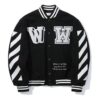 Chaqueta de manga larga con estampado de letras SS21, color negro