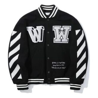 Chaqueta de manga larga con estampado de letras SS21, color negro Chaqueta de manga larga con estampado de letras SS21, color negro