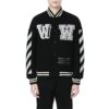 Chaqueta de manga larga con estampado de letras SS21, color negro