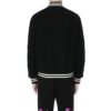 Chaqueta de manga larga con estampado de letras SS21, color negro