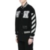 Chaqueta de manga larga con estampado de letras SS21, color negro