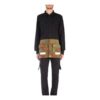 Chaqueta de manga larga con hebilla y bloques de color de camuflaje para hombre Off-White SS21, corte holgado, negro