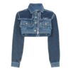 Chaqueta de pantalones cortos con cremallera Off-White Azul