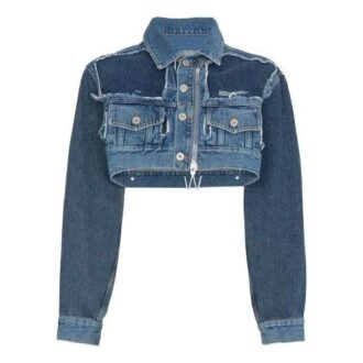 Chaqueta de pantalones cortos con cremallera Off-White Azul