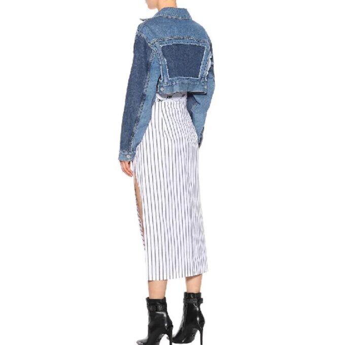 Chaqueta de pantalones cortos con cremallera Off-White Azul