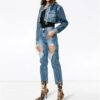 Chaqueta de pantalones cortos con cremallera Off-White Azul
