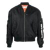 Chaqueta de Pantalones Cortos Off-White para hombre FW22 con logo alfabético, color negro