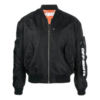 Chaqueta de Pantalones Cortos Off-White para hombre FW22 con logo alfabético, color negro
