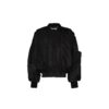 Chaqueta de piloto con apliques Pascal para hombre, negra