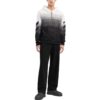 Chaqueta de punto con cremallera y cordón Off-White para hombre, color block, negra