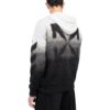 Chaqueta de punto con cremallera y cordón Off-White para hombre, color block, negra
