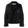 Chaqueta de traje corta para hombre Off-White con estampado de flechas, corte holgado, color negro