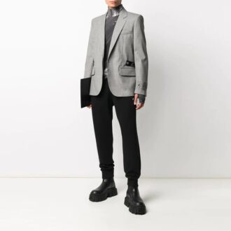 Chaqueta de un solo pecho de la colección primavera-verano 2021, gris