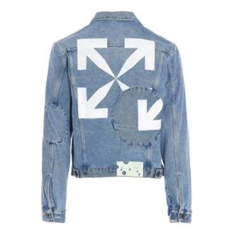 Chaqueta Denim Arrow Twist «Azul cobalto/Blanco»