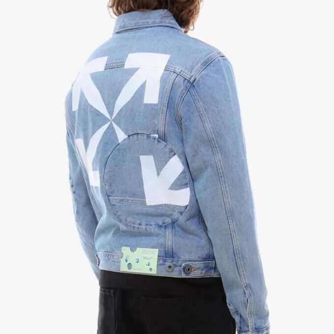 Chaqueta Denim Arrow Twist «Azul cobalto/Blanco»