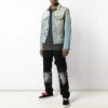 Chaqueta Denim azul con grafitis para hombre de Off-White