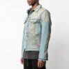 Chaqueta Denim azul con grafitis para hombre de Off-White
