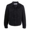 Chaqueta Denim casual con solapas FW21, corte holgado, negro
