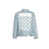 Chaqueta Denim clásica estampada, versión estándar, azul