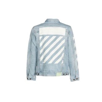 Chaqueta Denim clásica estampada, versión estándar, azul