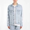 Chaqueta Denim clásica estampada, versión estándar, azul